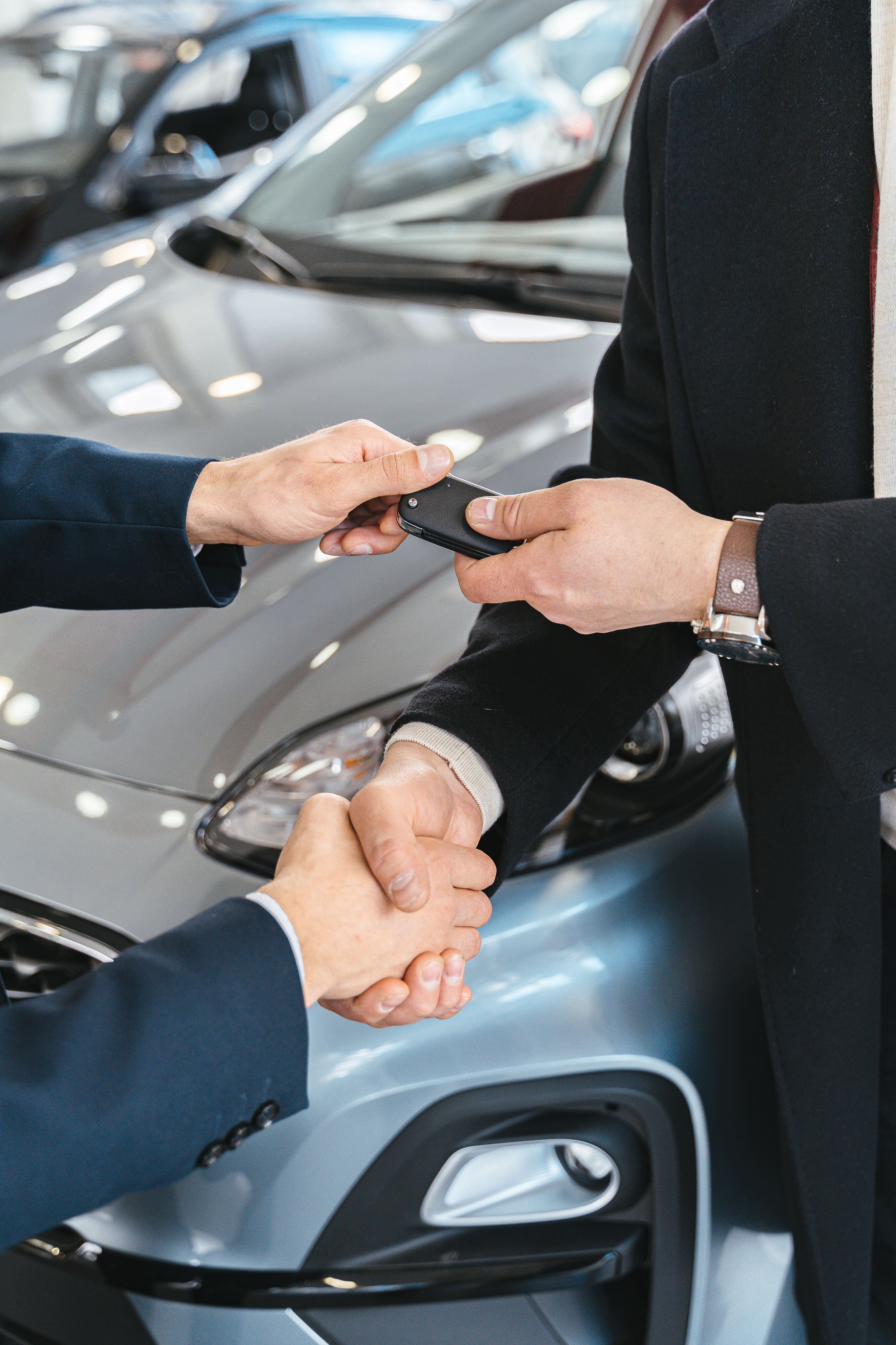 Premium automotive dealership showroom